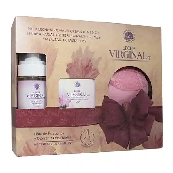 Knop Leche Virginal Pack de Crema + Espuma y Masajeador