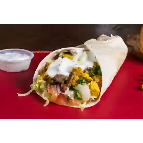 Shawarma Envuelto en Tortilla