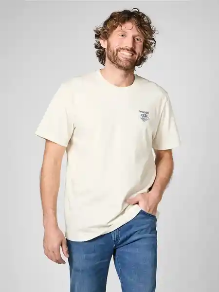 Wrangler Polera Knits Blanco S 005V25145705