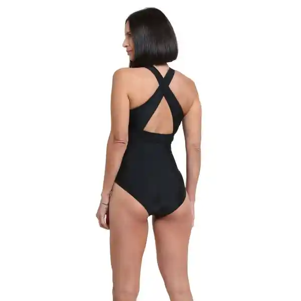 Traje de Baño Deportivo Busto Grande Negro Talla M Samia