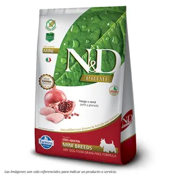 N&D Alimento para Perro Prime Mini Adulto Pollo y Granada