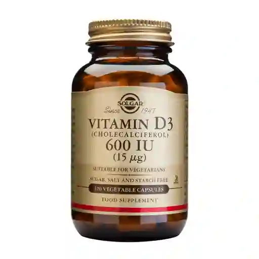 Solgar Suplemento Alimenticio Vitamina D3 (600 Ui)