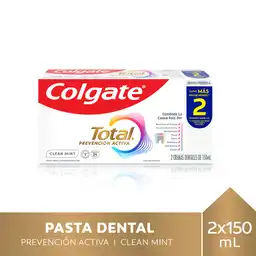 Pasta Dental Colgate Total Clean Mint 24 Horas 150 mL x 2 Und