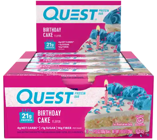 Quest Barra Proteica Birthday Cake