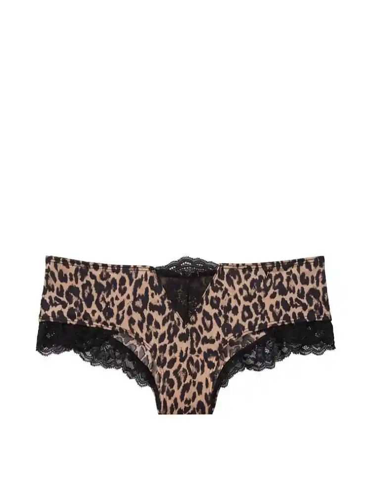 Victoria's Secret Panty Cheeky Con Detalle Leopardo Talla XS