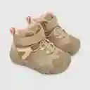 Botines Velcro Elástico Cinta Lateral Niña Beige T. 27 Colloky