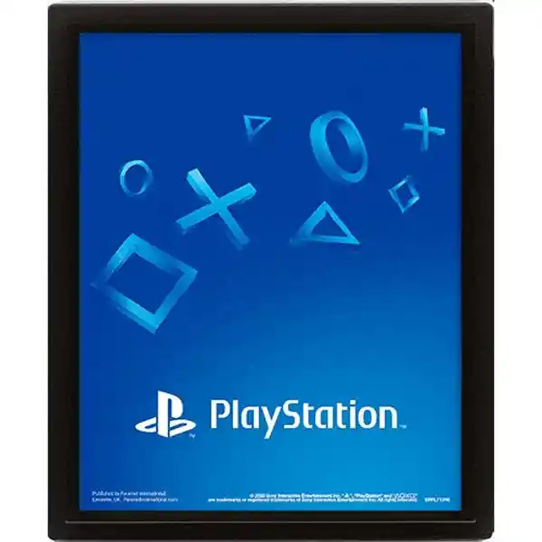 PlayStation Poster 3D Shapes