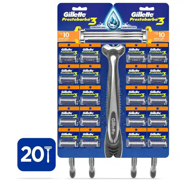 Gillette Máquina de Afeitar Prestobarba 3 