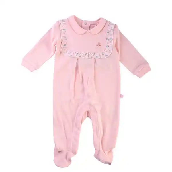 Pijama Osito Manga Larga Bebé Niña Rosado Talla 1 M Pillin