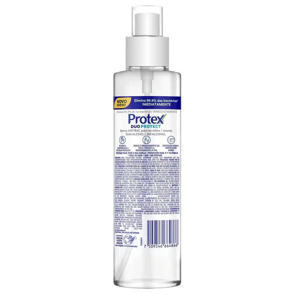 Antibac Protex Spray Terial Sin Alcohol