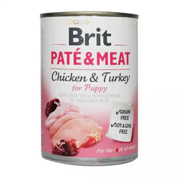 Brit Care Alimento Perro Pate & Meat Chicken & Turkey Puppy