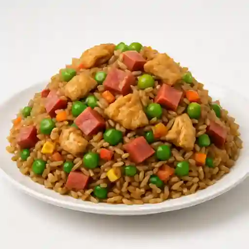 Mixto carne y pollo con arroz chino v