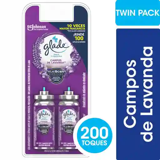 Desodorante Ambiental Glade Toque Lavanda twinpack 9gr