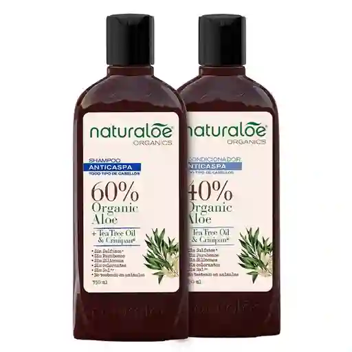 Naturaloe Kit Shampoo Anticaspa + Acondicionador
