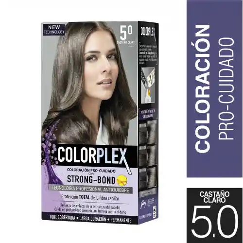 Colorplex Coloración Pro Cuidado Strong Bond Tono 5.0 Castaño Claro