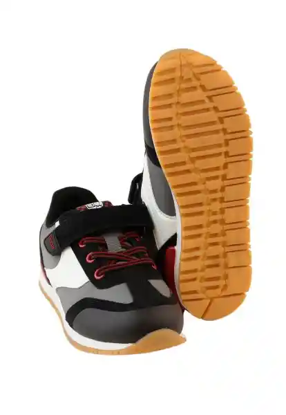 Zapatillas Sport Jogging Velcro W24 Niño Gráfito 36 934 Ficcus