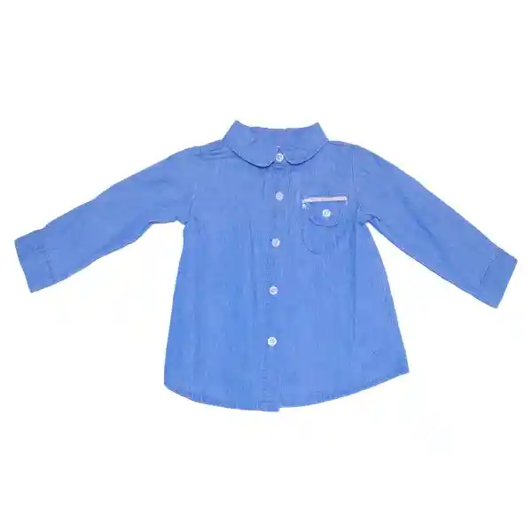 Camisa Bebe Niña Azul Pillin 3 a