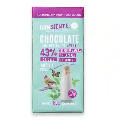 Tableta Chocolate B. Avena 43% Cacao S/a