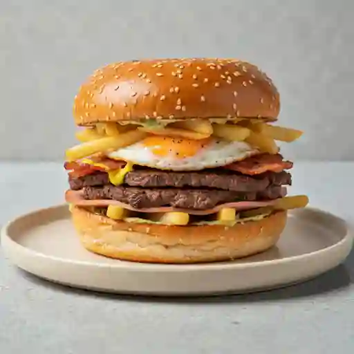 Burger mixta carne picada