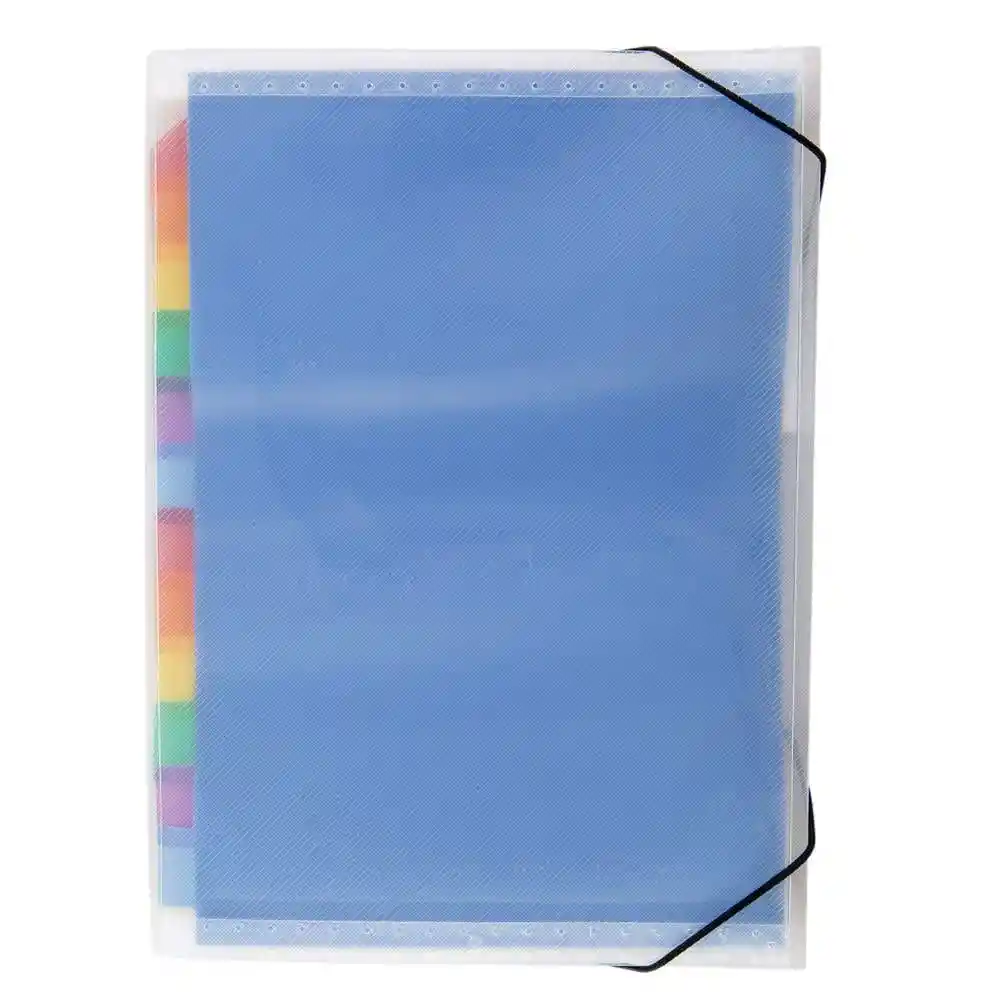 Carpeta Transp Con Fuelles De Colores