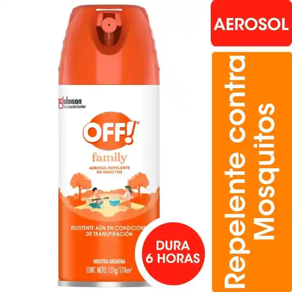Repelente Para Mosquitos Off! Family Aerosol 170 cc