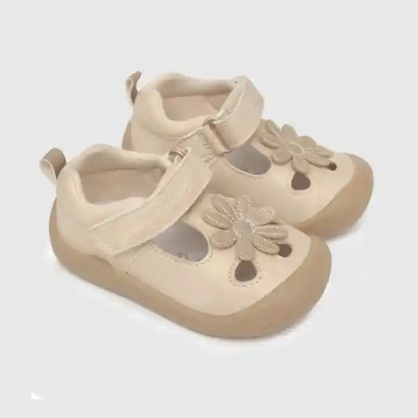 Sandálias Parche Flor Light de Bebé Niña Beige Talla 19 Colloky