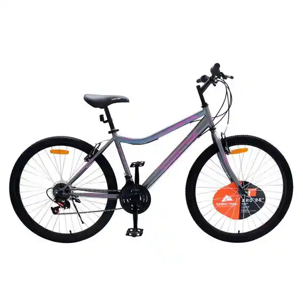 Ozark Bicicleta Trail Shs Mtb Mujer Gris y Rosa Aro 26