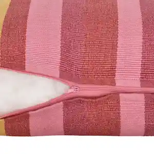 Cojín Algodón Ribb Rojo 45 x 45 cm