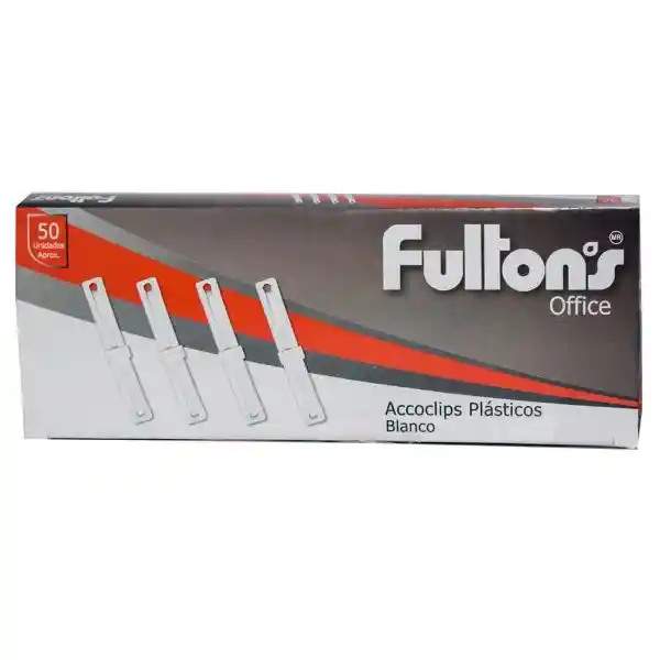 Fultons Porta Objetos Accoclip Plástico Blanco 366854