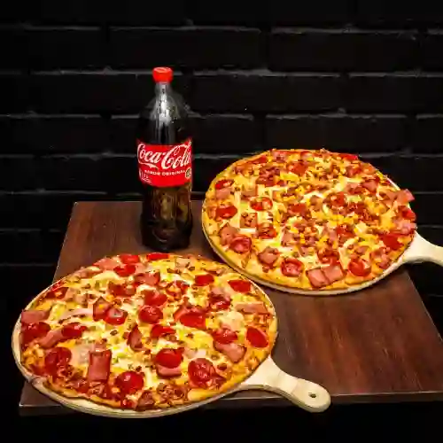 Promo 2 Pizzas Familiares & Bebida 1.5 l