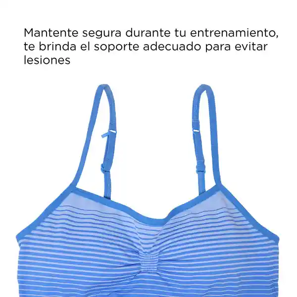 Brasier Deportivo Para Mujer Azul L/XL Miniso