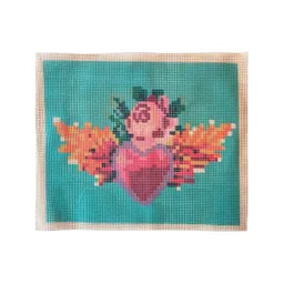 Esterilla Corazón Llamas Grande 50x60cm I. Jullian 1 Esterilla