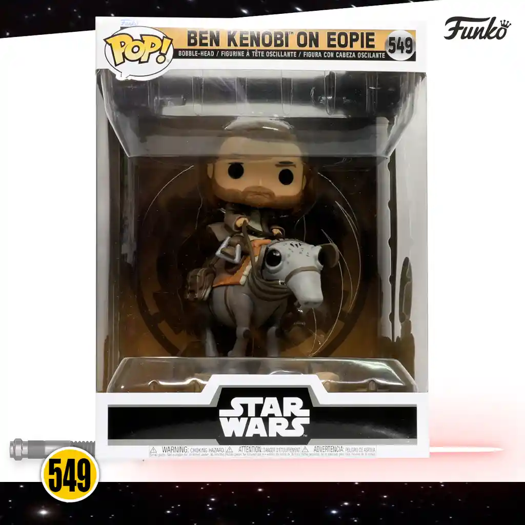 Funko Pop! Figura de Acción Star Wars Ben Kenobi On Eopie 549