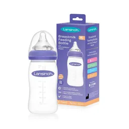 Lansinoh Mamadera Boca Ancha Natural Wave 240 mL
