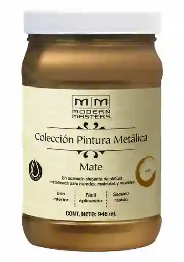 Modern Masters Pintura Base Agua Metálica Mate Latón