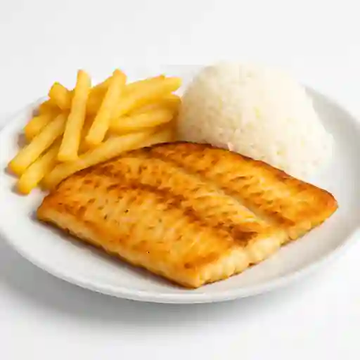 Reineta a la Plancha con Papas Fritas