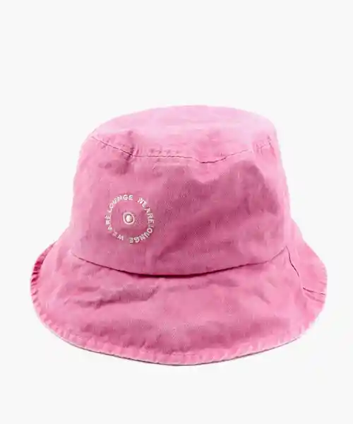 Lounge Bucket Hat Logo Rosado