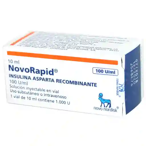 Novorapid Vial Solución Inyectable (100 UI/mL)