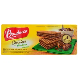 Bauducco Galletas Tipo Waffer de Chocolate Rellenas con Avellana