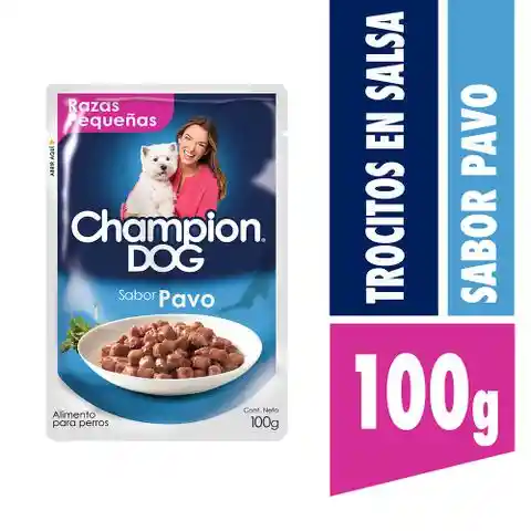 Champion Dog Trocitos en Salsa Sabor a Pavo 