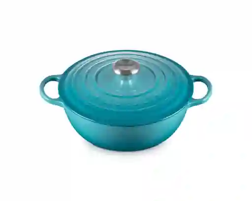 Olla Marmita Gourmet Azul Caribe 4.1 L 26 cm Le Creuset