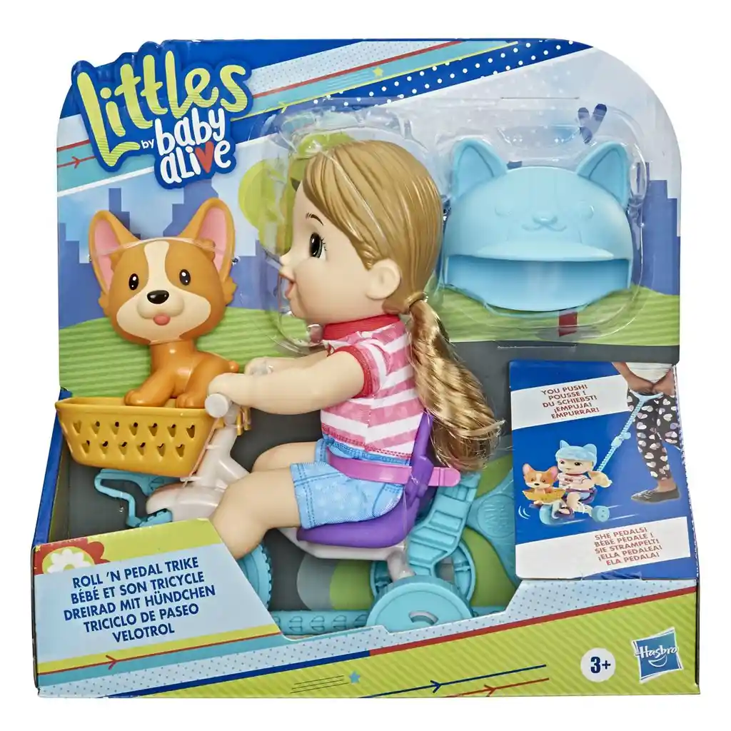 Baby Alive Littles Triciclo Y Mascota