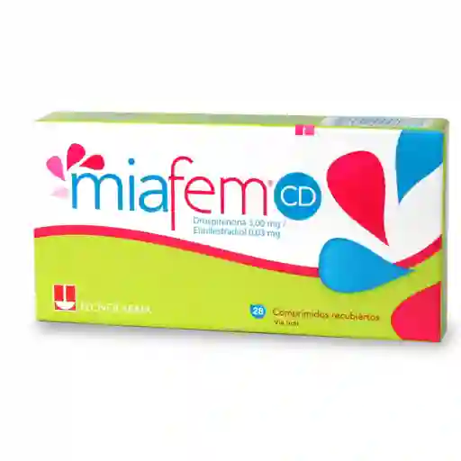 Miafem Cd Drospirenona 3 Mg Recubiertos