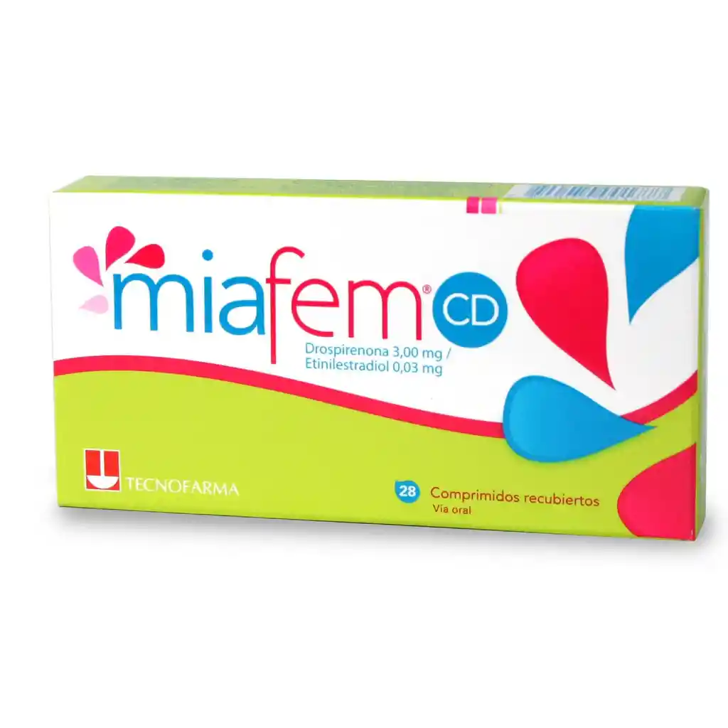 Miafem Cd Drospirenona 3 Mg Recubiertos