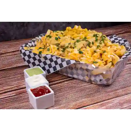 Papas Choclo, Queso y Ciboulette (chic)