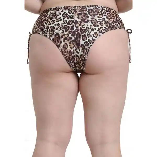 Bikini Calzón Cadera Ajustable Animal Print Talla M Samia