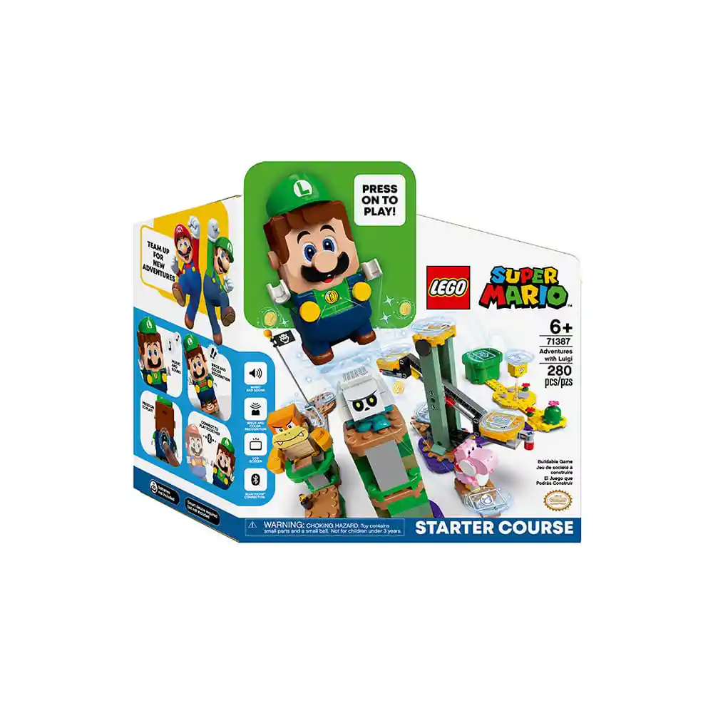 Lego Set de Construcción Aventuras Con Luigi Super Mario
