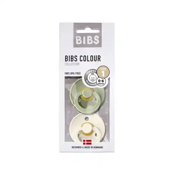 Bibs Chupete Talla 1 - Ivory/Sage