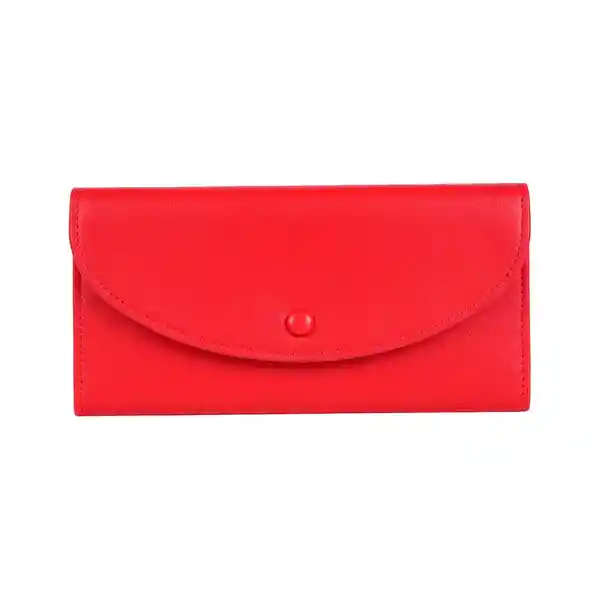 Billetera Estilo Simplista Europeo Delgada Rojo Miniso