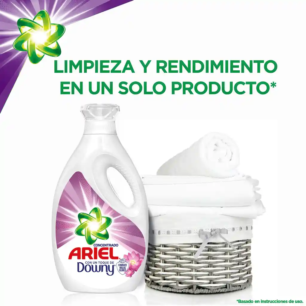 Ariel Detergente Líquido con Suavizante Downy